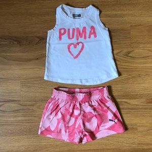 Puma Tank Top & Shorts Outfit Baby Girl